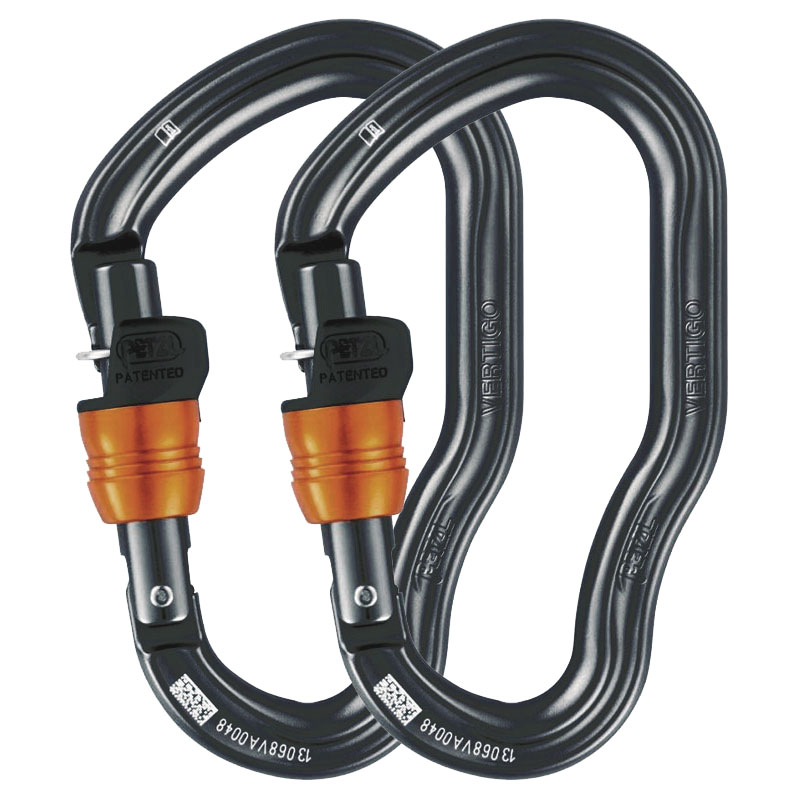 2x carabiner PETZL Vertigo Wire-Lock